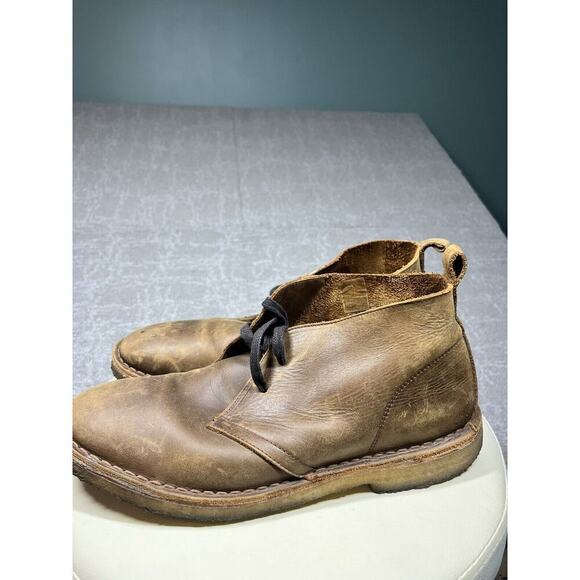 Rhodes Brown Leather Chukka Lace Up Casual Boot Mens Size 11 - Picture 3 of 9